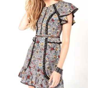 Laundry by Shelli Segal Women's Stud Embellished Fit & Flare Dress